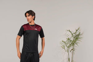 UA premium Tracksuit Mehroon-J