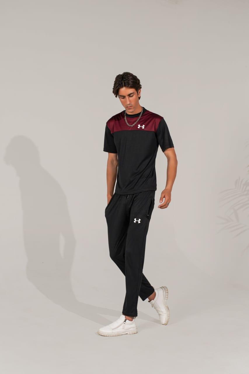 UA premium Tracksuit Mehroon-J