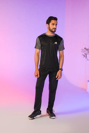 adi tri drifit tracksuit black -J